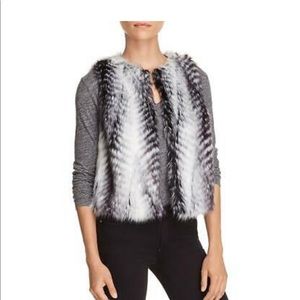 CUTE Fur Vest with cheetah print on the inside